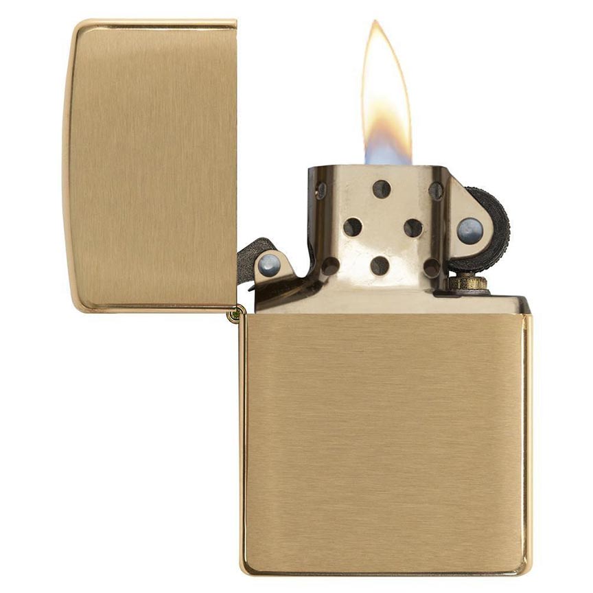 Zippo Windproof Lighter Armor Case (1.5 Times Thicker) Brushed Brass