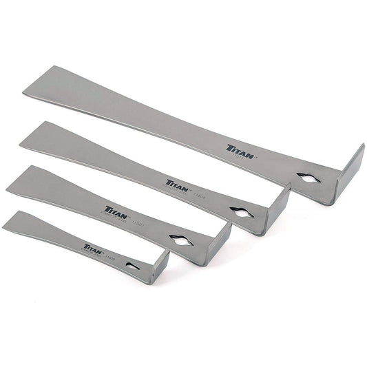 Titan Stainless Steel Pry Bar Scraper Set (4 Piece Set)