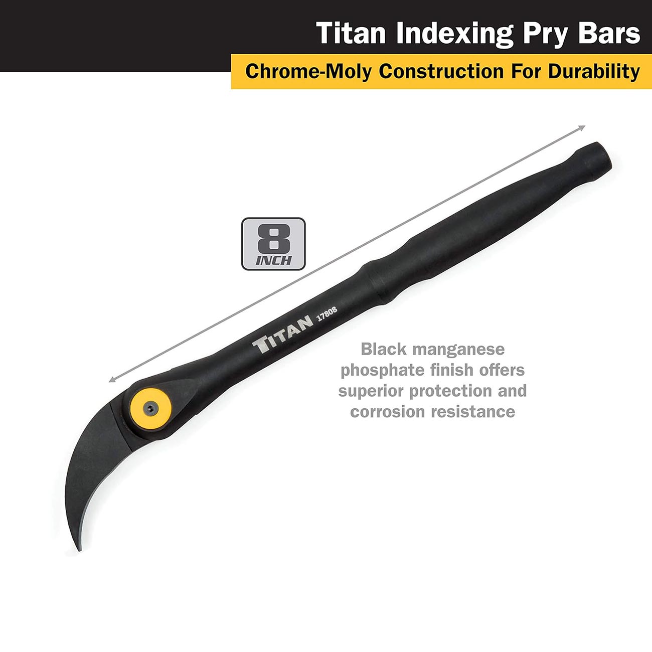 Titan 8" Indexing Pry Bar