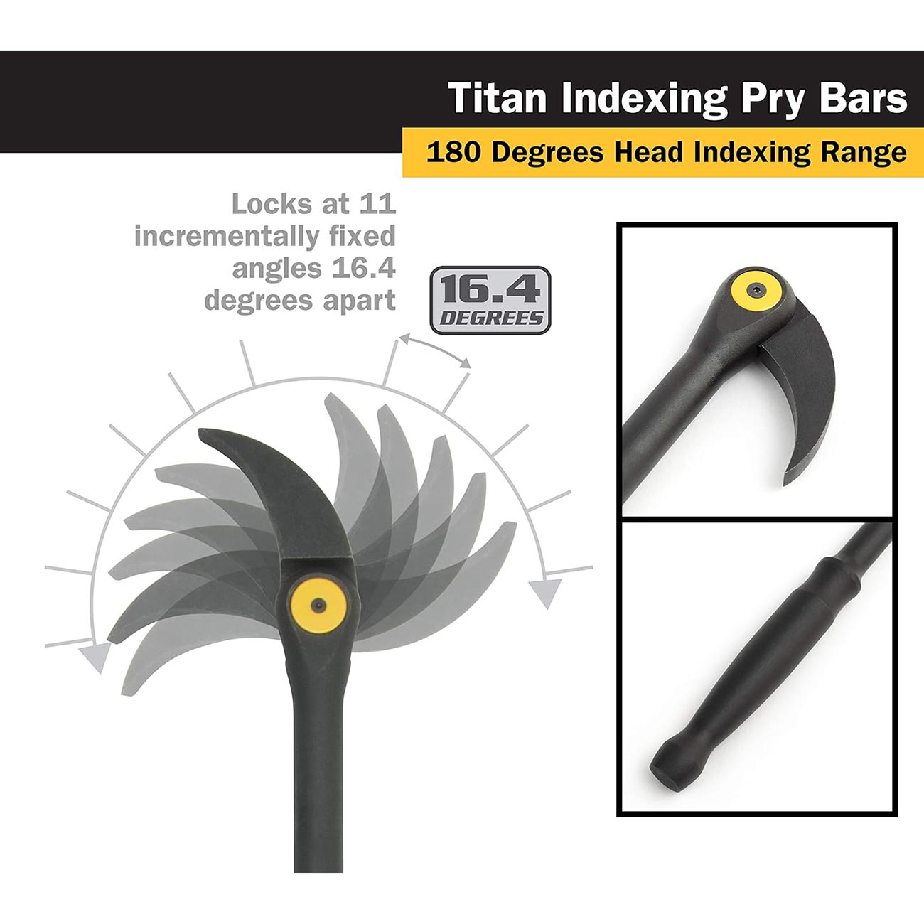 Titan 8" Indexing Pry Bar