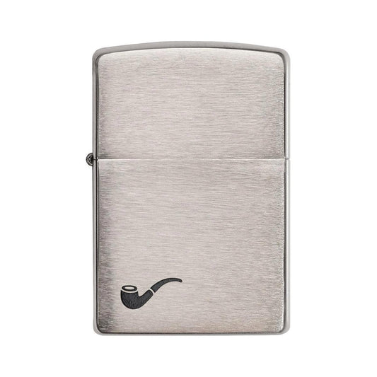 Zippo Windproof Lighter Pipe Lighter Brushed Chrome