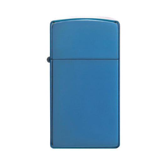 Zippo Windproof Lighter High Polish Blue Slim Case