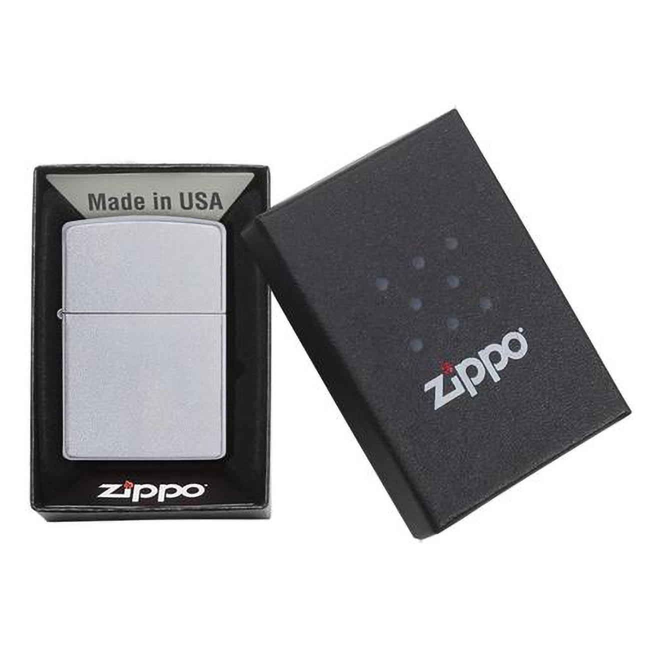 Zippo Windproof Lighter Satin Chrome