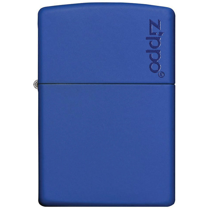 Zippo Windproof Lighter Classic Royal Blue Matte Zippo Logo