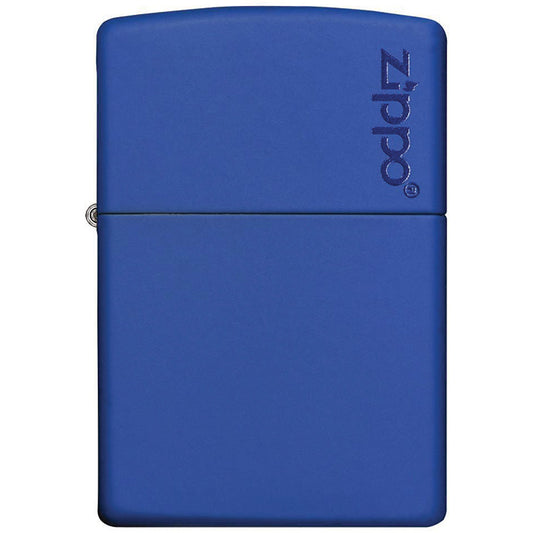 Zippo Windproof Lighter Classic Royal Blue Matte Zippo Logo