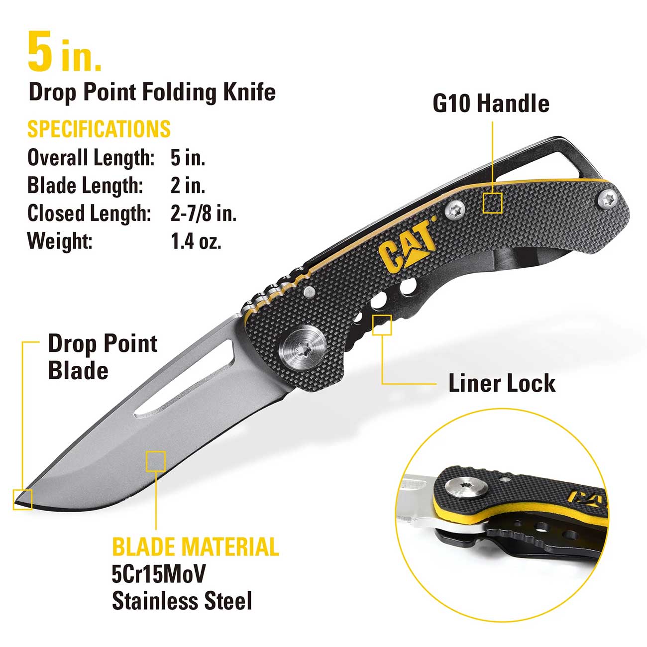 Cat 3 Piece 12-in-1 Multitool Knife And Multitool Key Chain Gift Box Set