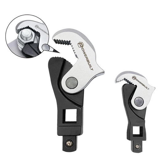 Powerbuilt Spring Crowfoot Wrench Set (2 Piece Set)