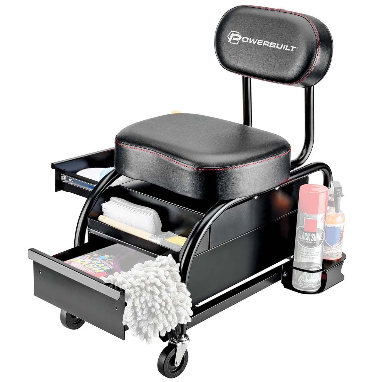 Powerbuilt Professional Detailer Roller Seat