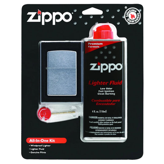 Zippo All-in-one Gift Set With Windproof Lighter (silver)