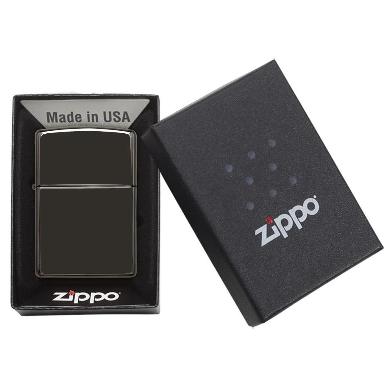 Zippo Windproof Lighter Ebony Finish Classic Case