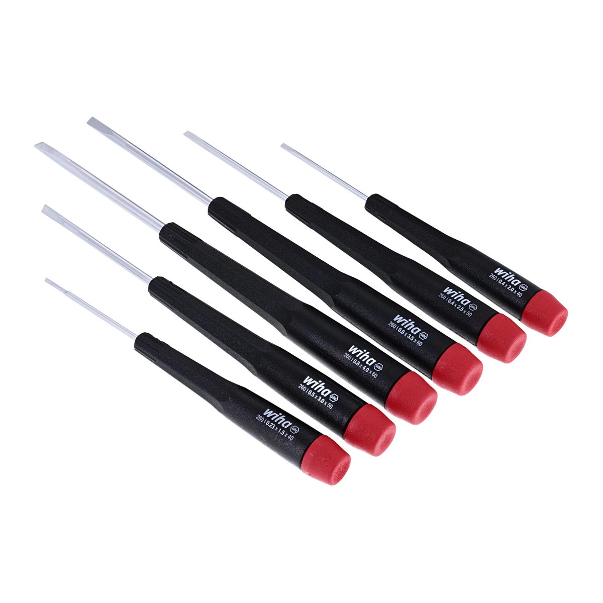 Wiha Precision Slotted Screwdriver Set - 6 Piece Set