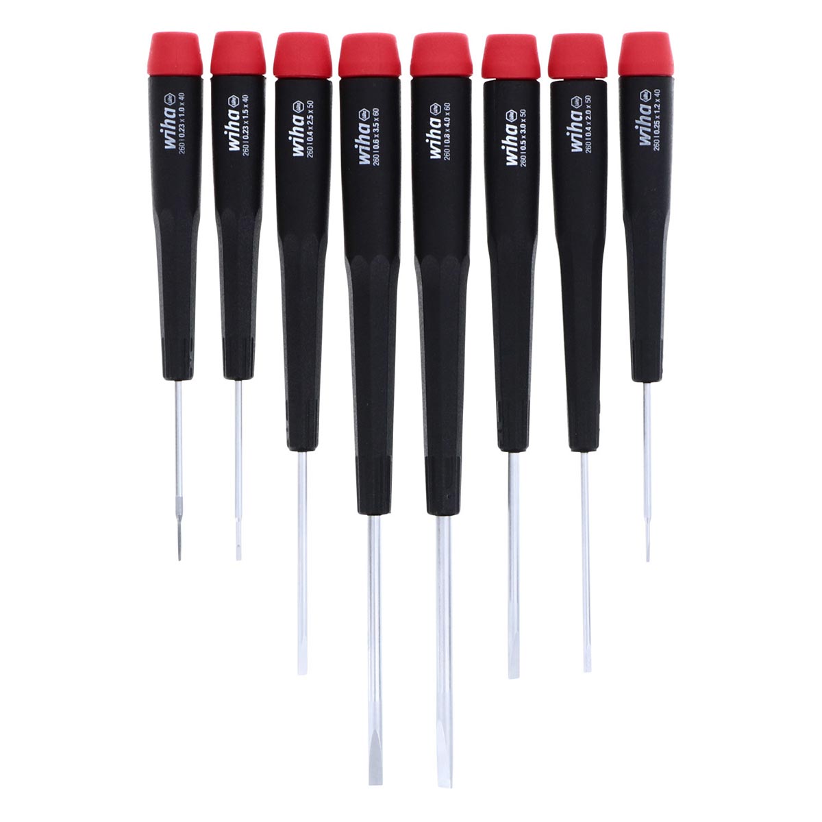 Wiha Precision Slotted Screwdriver Set (8 Piece Set)