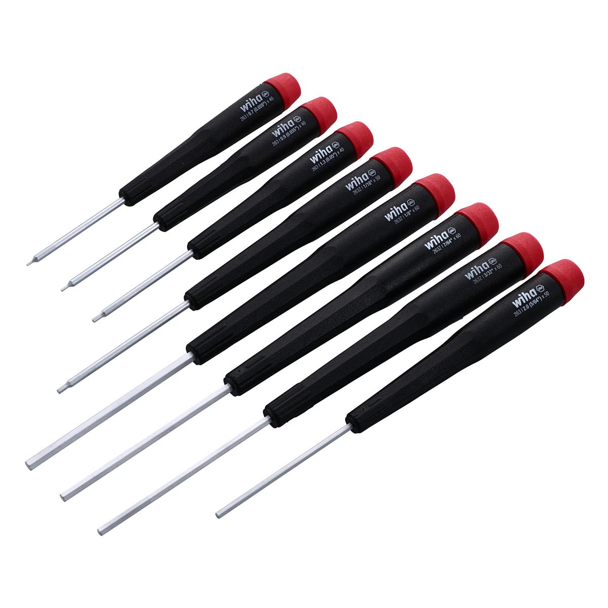 Wiha Precision Hex Sae Screwdrivers (8 Piece Set)