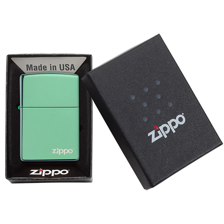 Zippo Windproof Lighter Classic High Polish Green