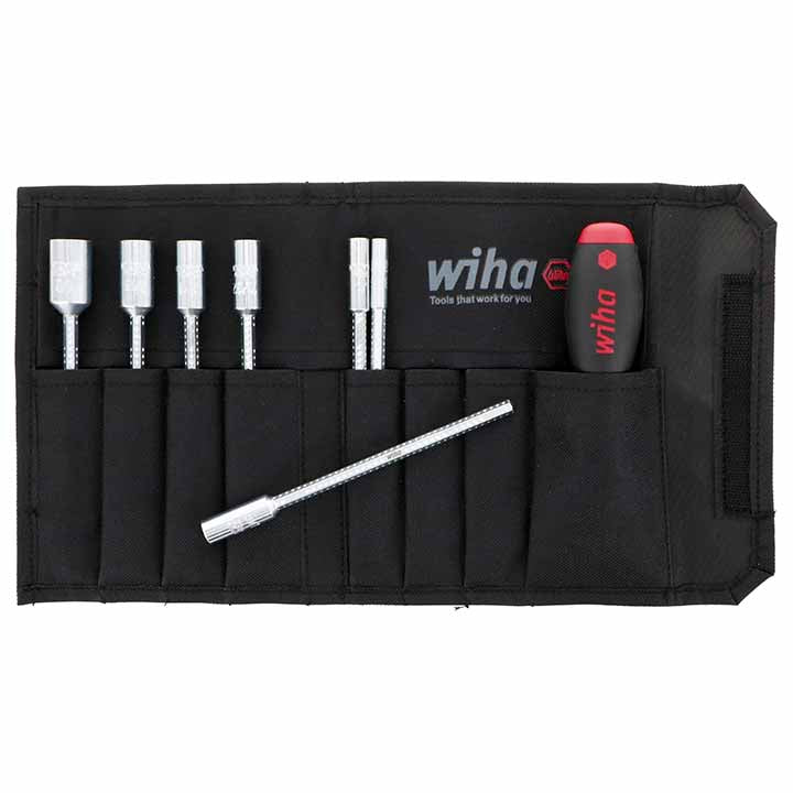 Wiha Drive Loc Vi Sae Nut Driver Wallet Set (8 Piece Set)