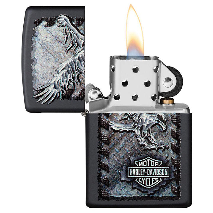 Zippo Harley-davidson Iron Eagle Black Matte