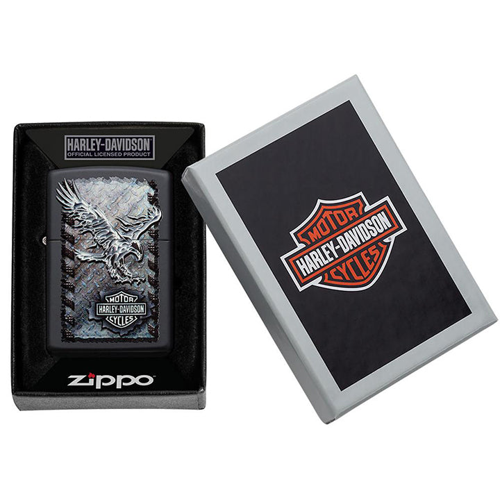 Zippo Harley-davidson Iron Eagle Black Matte