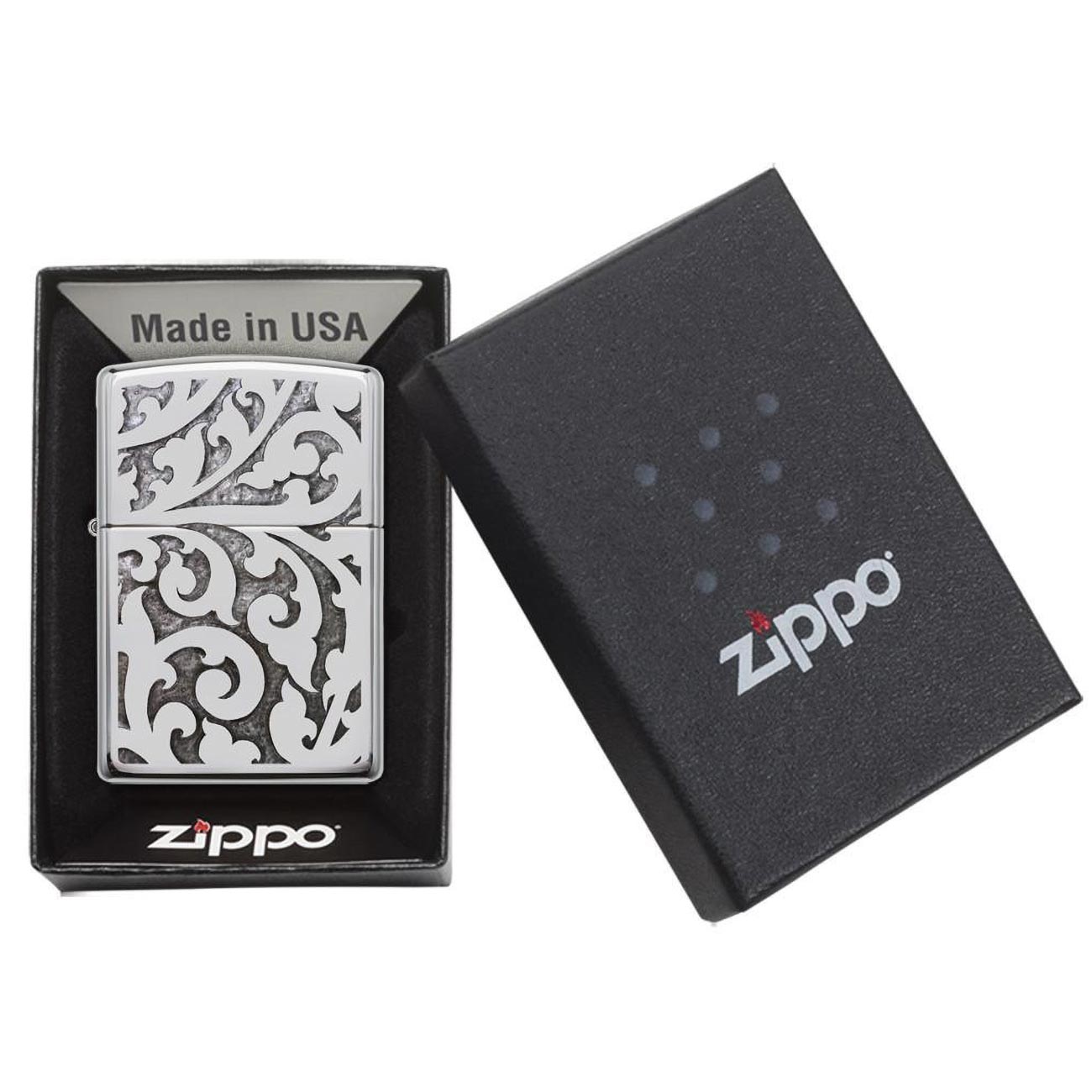 Zippo Windproof Lighter Filigree High Polish Chrome