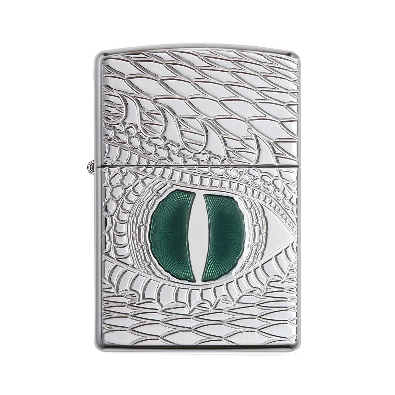 Zippo Windproof Lighter Dragon Eye High Polish Chrome Armor