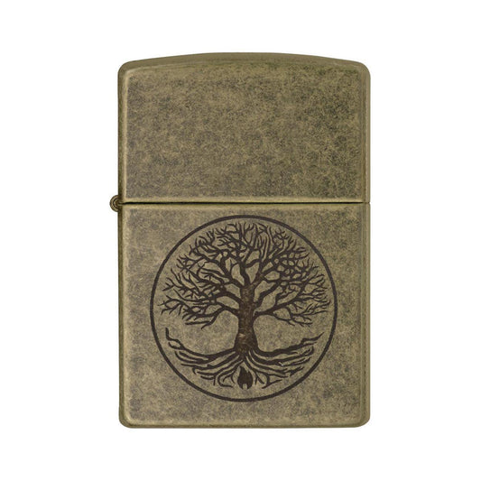 Zippo Windproof Lighter Tree Of Life Antique Brass Finish