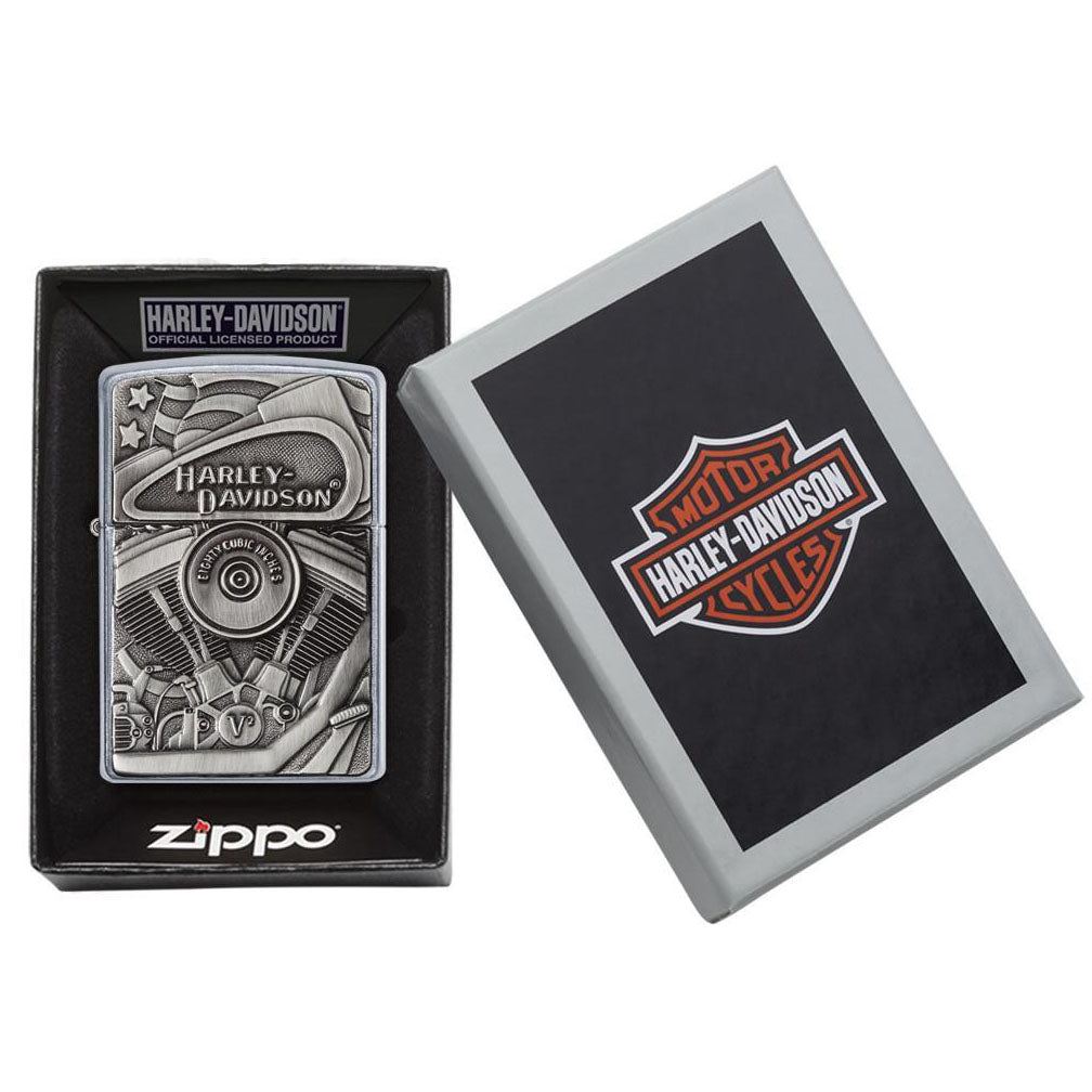 Zippo Harley-davidson Street Chrome Motor Flag