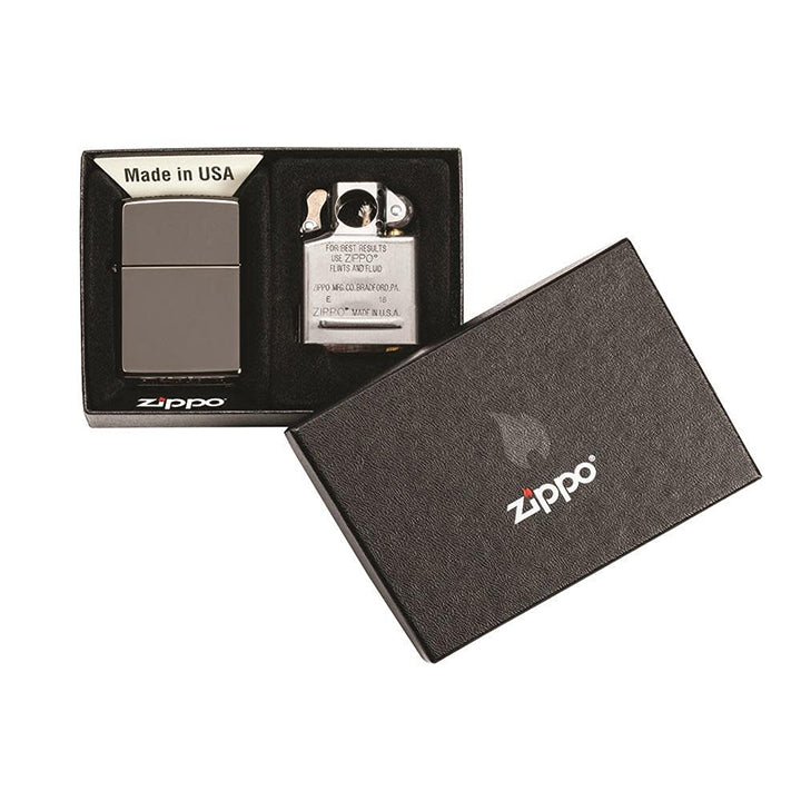 Zippo Windproof Lighter Black Ice® Lighter & Pipe Insert