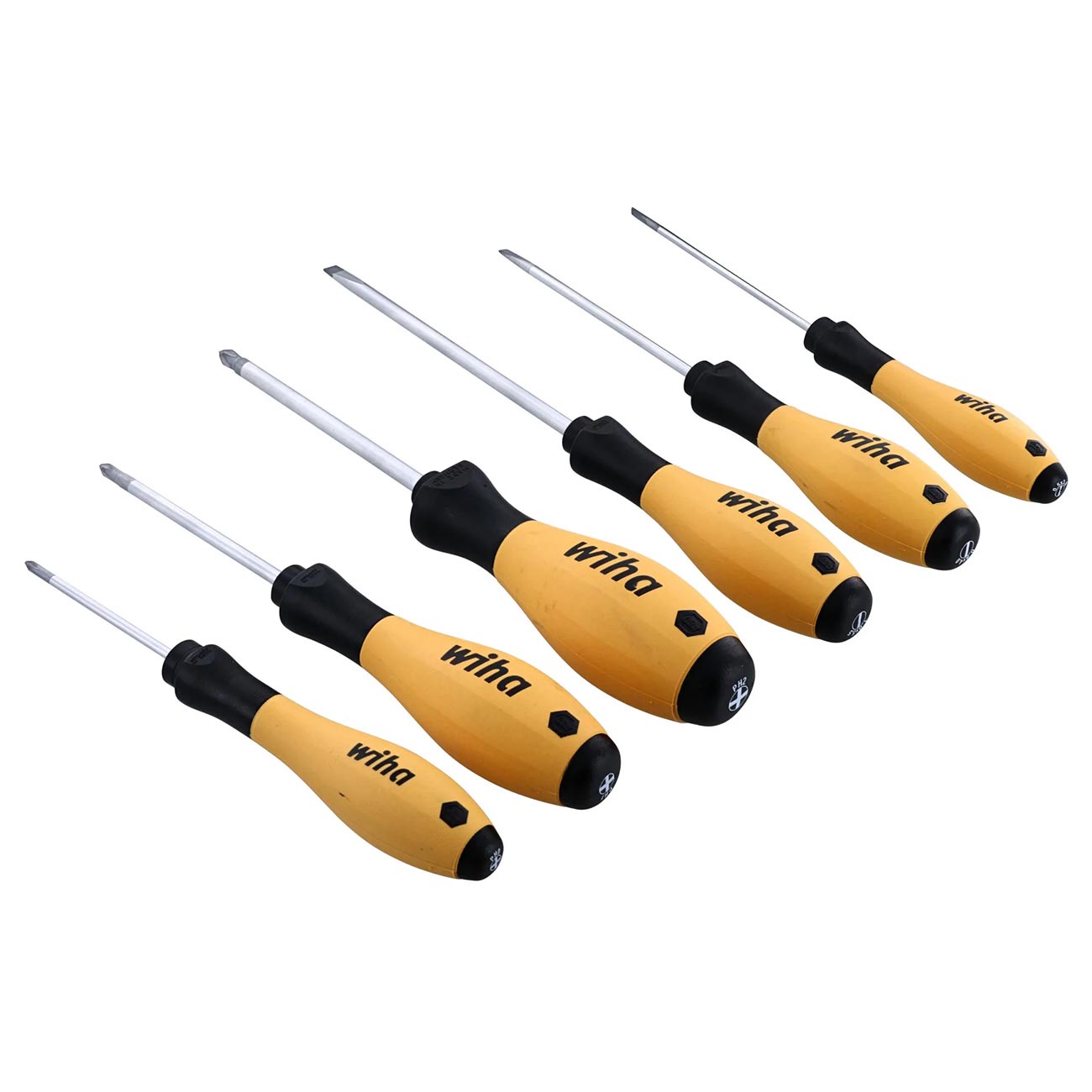 Wiha Esd Safe Softfinish Slotted/phillips Screwdriver (6 Piece Set)