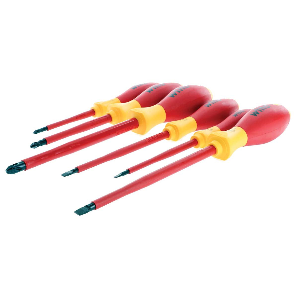 Wiha Insulated Softfinish Slotted And Phillips Screwdriver Set - 6 Piece Set