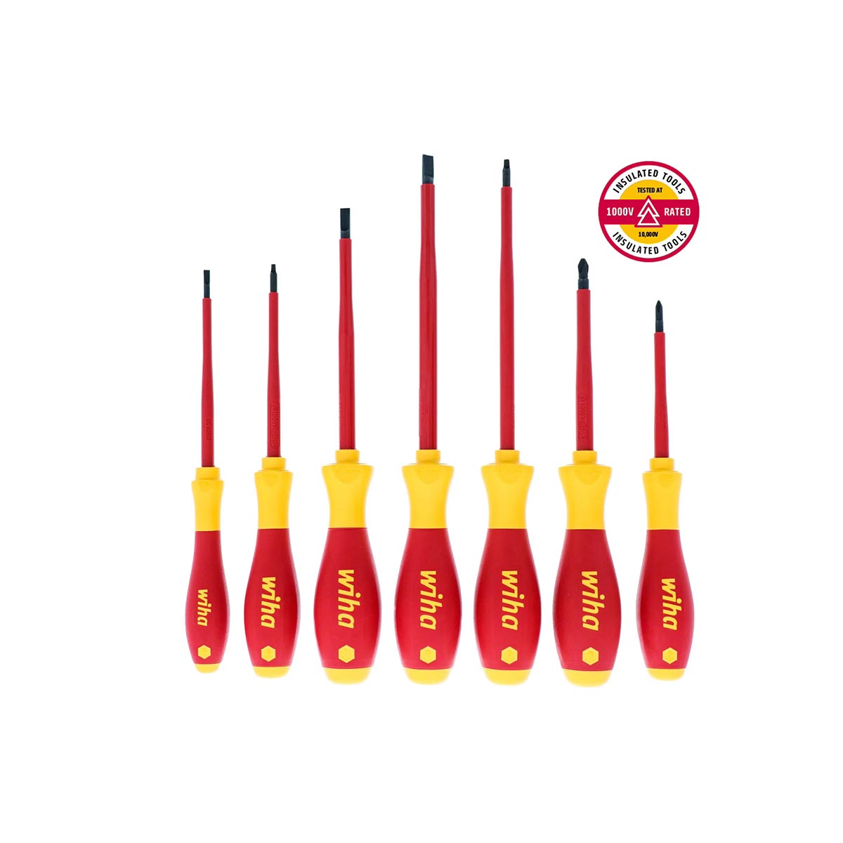 Wiha Insulated Softfinish Screwdriver Set (7 Piece Set)