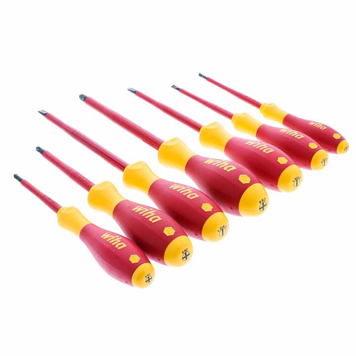 Wiha Insulated Softfinish Slotted/phillips Screwdriver Set (7 Piece Set)