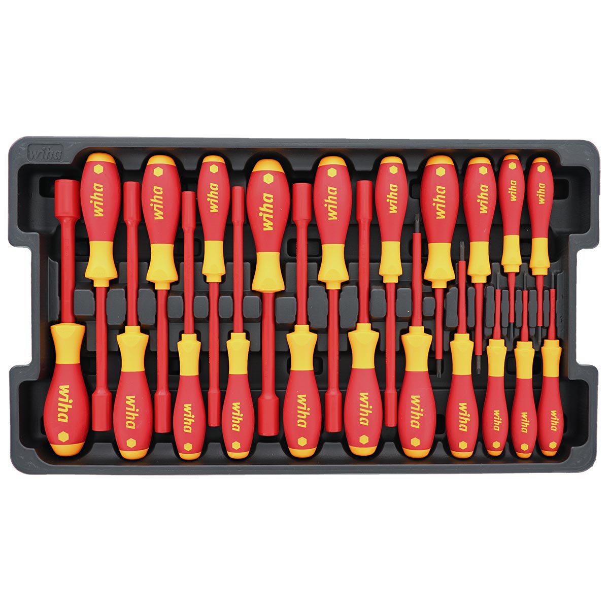 Wiha Master Electricians Insulated Tools Set In Rolling Hard Case - 80 Piece Set