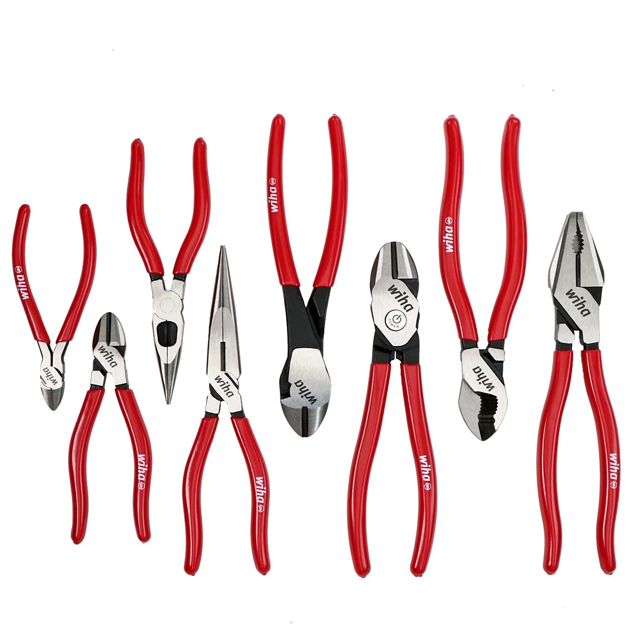 Wiha Classic Grip Pliers And Cutters Tray Set (8 Piece Set)