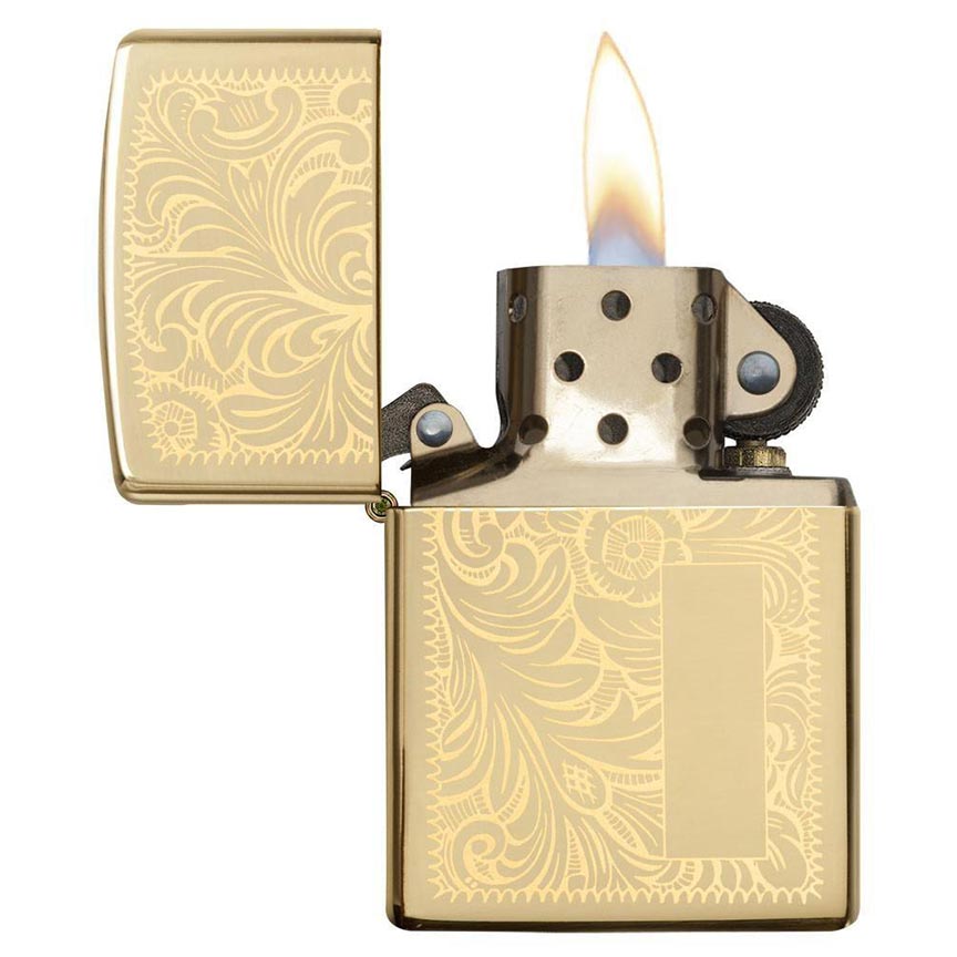 Zippo Windproof Lighter Venetian High Polish Brass (venetian Brass)