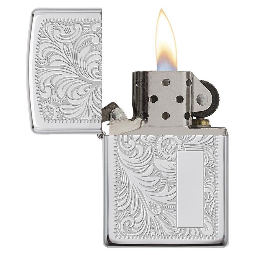 Zippo Windproof Lighter Venetian 352 High Polish Chrome