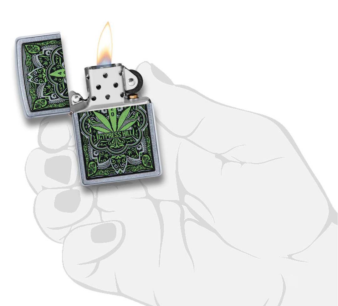 Zippo Windproof Lighter Cypress Hill Marijuana Leaf