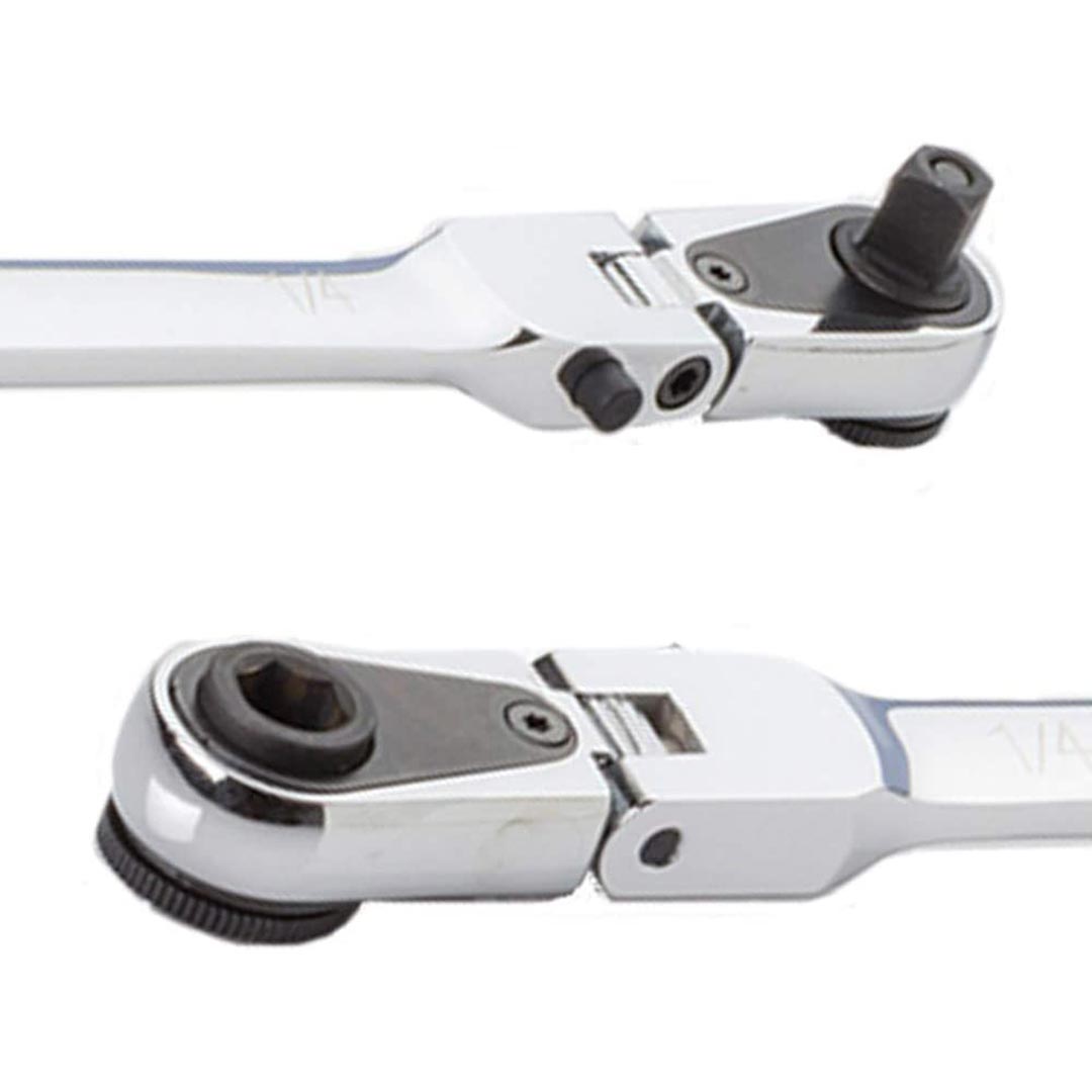 Ezred Combination Stick Flexible Dual Ratchet With 1/4" Square Drive & Magnetic Bit Drive