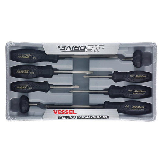 Vessel Armor Grip Screwdriver 8pc. Set No.550a8ptu