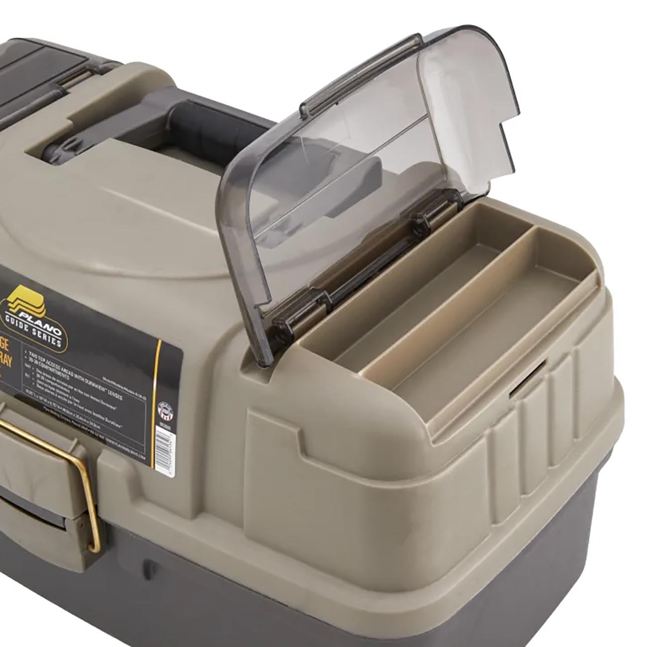 Plano Guide Series Three-tray Tackle Box - Graphite & Sandstone