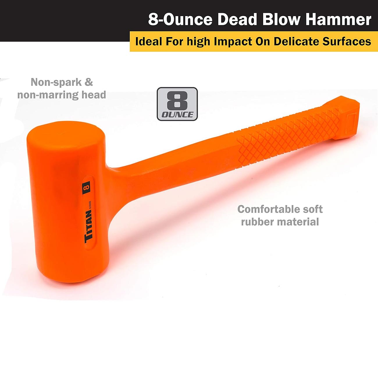 Titan 8 Oz. (1/2 Lb.) Dead Blow Hammer