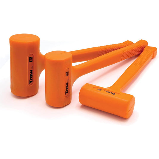 Titan Dead Blow Hammer Set - Includes 16oz 32oz 48oz (3-piece Set)