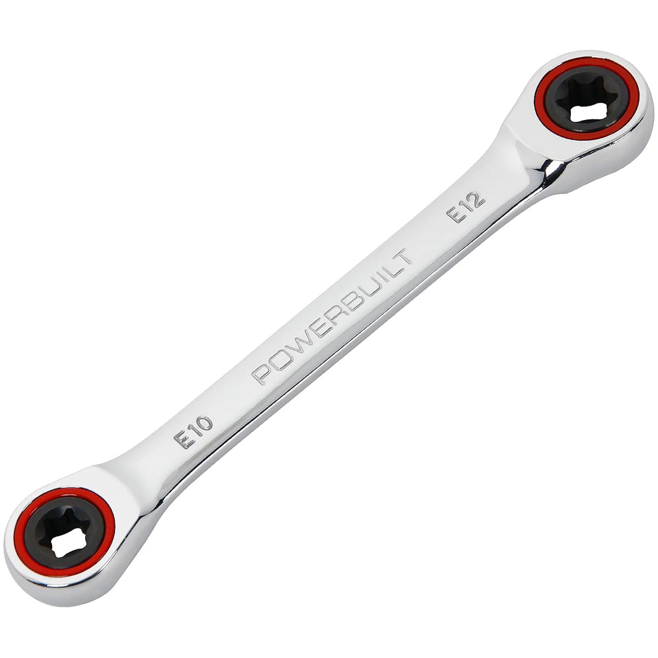 Powerbuilt Ratcheting Double Box-end E-star Wrench - E10/e12