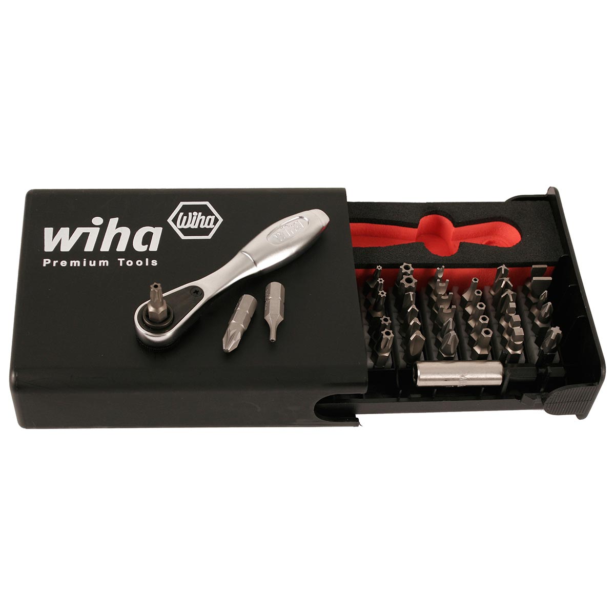 Wiha Security Bits Collector Kit With 1/4" Ratchet (39 Piece Set)