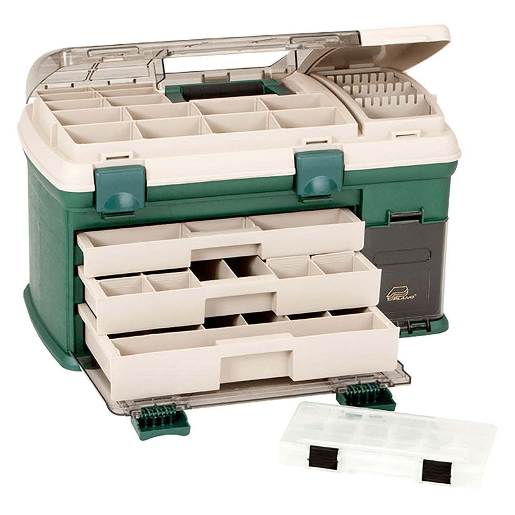 Plano 3 Drawer - Green Metallic / Beige 1-#2-3500