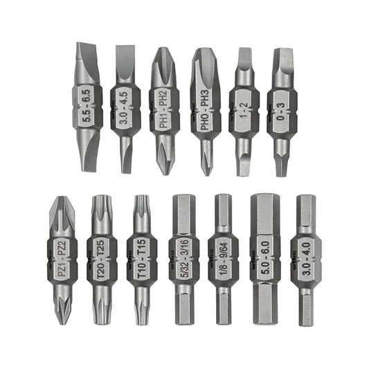 Wiha Double End Bit Reload Set For Tradesman 26-in-1 Ultra Driver (13 Pack)