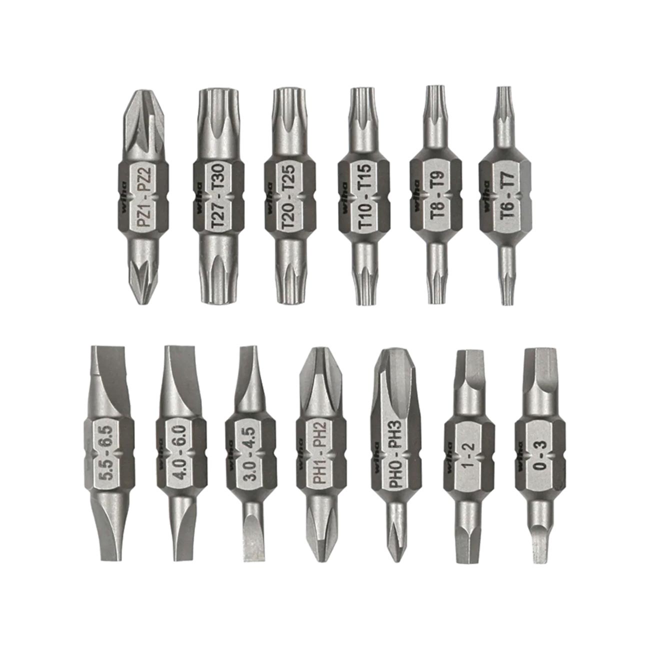 Wiha Wiha Double End Bit Reload Set For Tradesman 26-in-1 Ultra Driver (13 Pack)