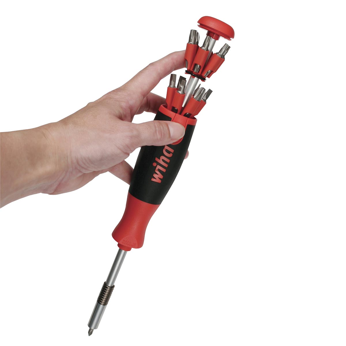 Wiha Technicians 26-in-1 Ultra Driver With Softgrip Handle (14 Piece Set)