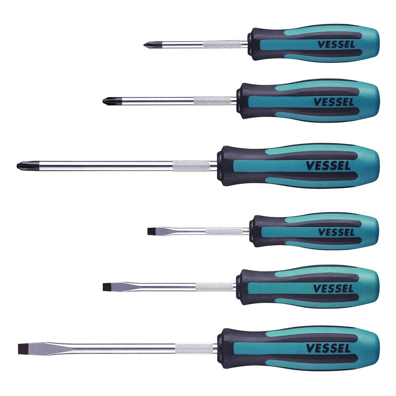 Vessel Megadora Jawsfit Screwdriver 6pc. Set