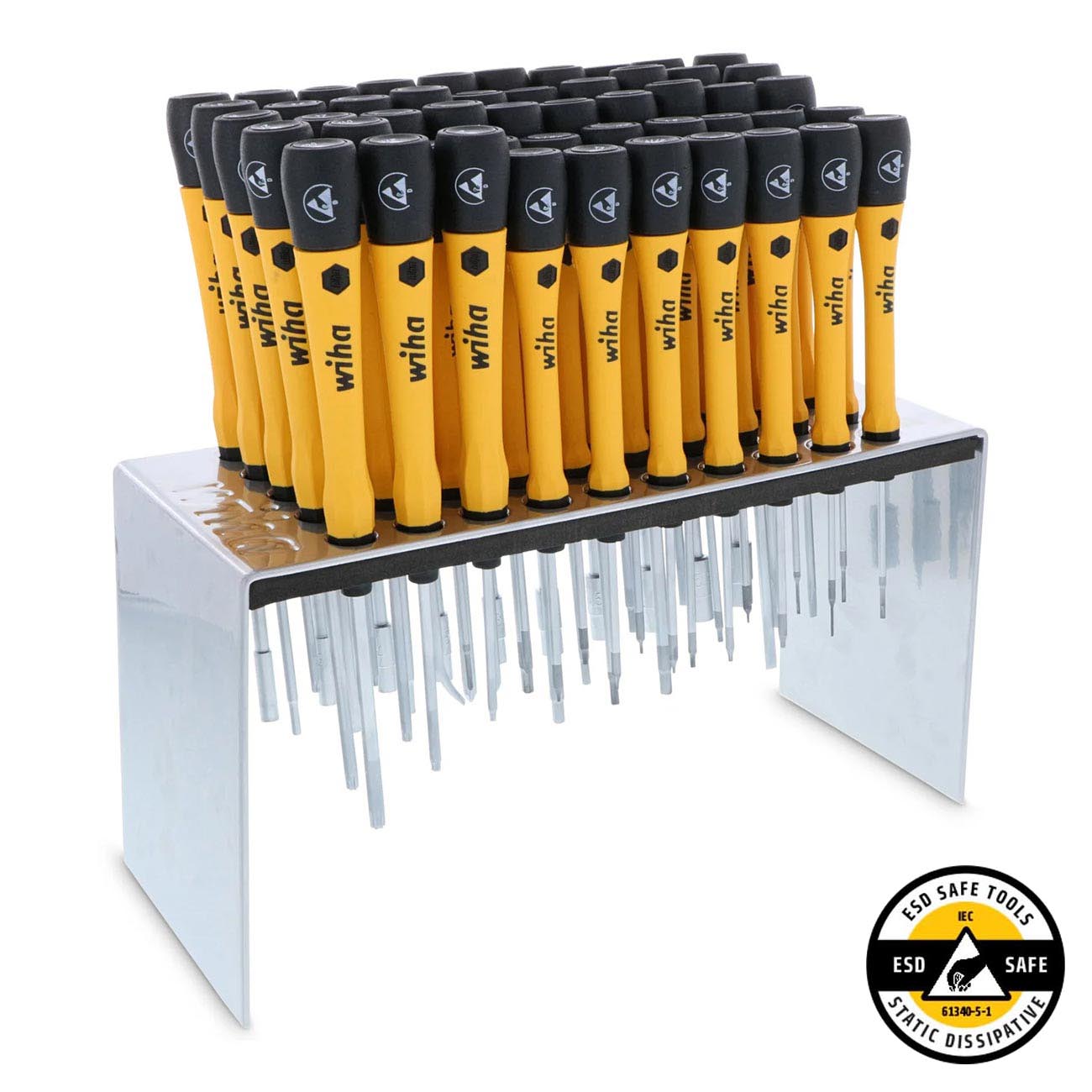 Wiha Master Technician's Esd Safe Picofinish Precision Screwdriver Bench Top Set (50 Piece)