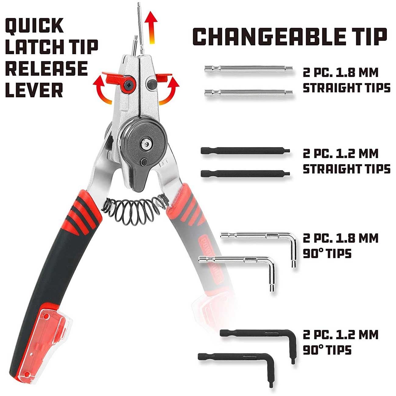 Powerbuilt Combination Switch Internal/external Snap Ring Pliers