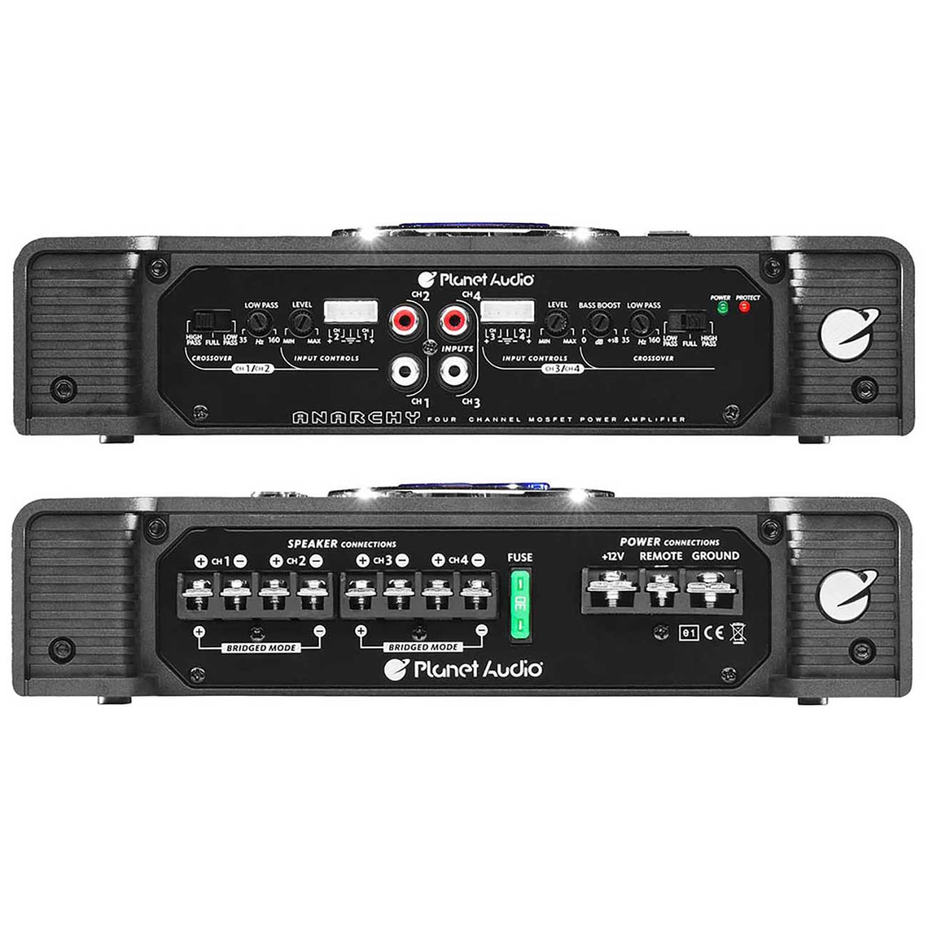 Planet 4ch 1200w Max Amplifier